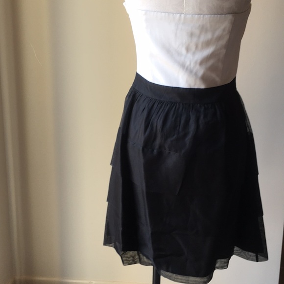Color Block Strapless Dress. Tiered Skirt. - Picture 3 of 4